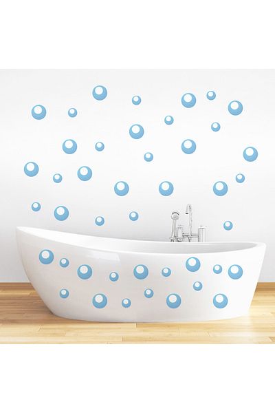 Tilki Dünyası Bubble Shower Cabin and Bathroom Sticker