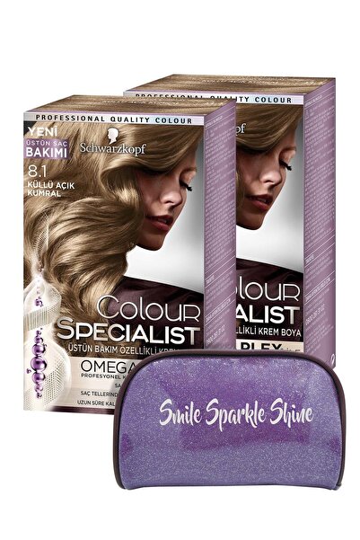 Colour Specialist Saç Boyası -8-1 + Saç Boyası -8-1 + Çanta
