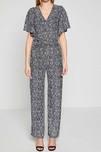 Koton Γυναικεία φόρμα με ασημί σχέδιο 8YAK44232FK