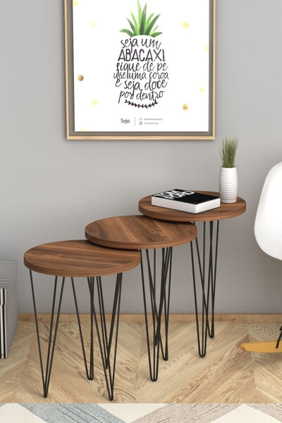 Monte Sehpa Fiona zigon sehpa ceviz