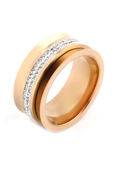 Welch Kadın Rose Taşlı Çelik Yüzük 8700-301