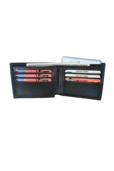 Zenga Men's Black Leather Wallet 112-1
