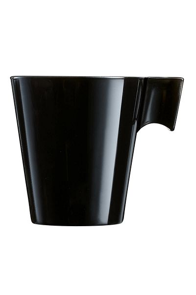 Luminarc Flashy Expresso Tempered Black Color Cup 8 Cl H4411