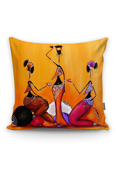 Realhomes Ethnic African Figured Digital Printed Pillow Cushion Cover