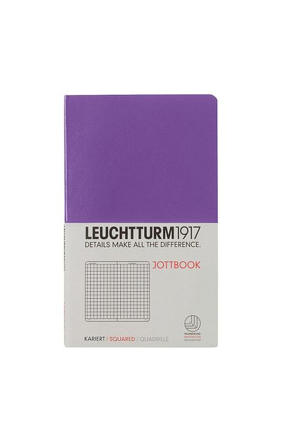 Leuchtturm1917 Jottbook Pocket Size, Checkered, Purple Cover