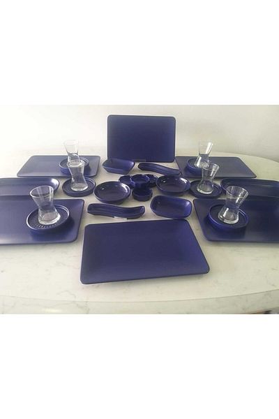 Keramika Matte Cobalt Breakfast Set 30 Pieces