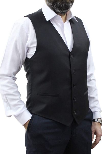 MENTOR REGALO V-NECK BLACK VEST 50200
