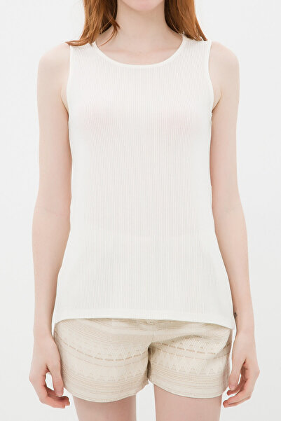 Koton Ecru-Damenbluse 6YAK32372UK