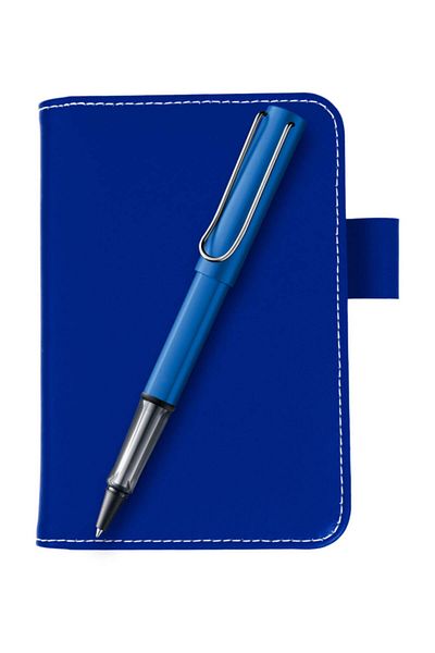 Lamy Set de note din piele albastră și pix roller - Al-Star