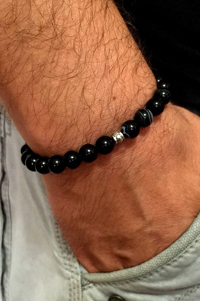 Solfera Men's Agate Natural Stone Bracelet B1822