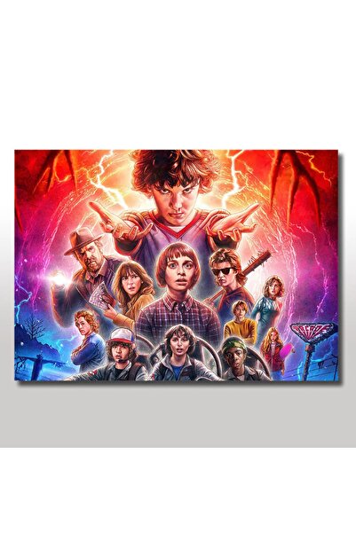 Cakatablo 35cmX50cm Ahşap Tablo Stranger Things