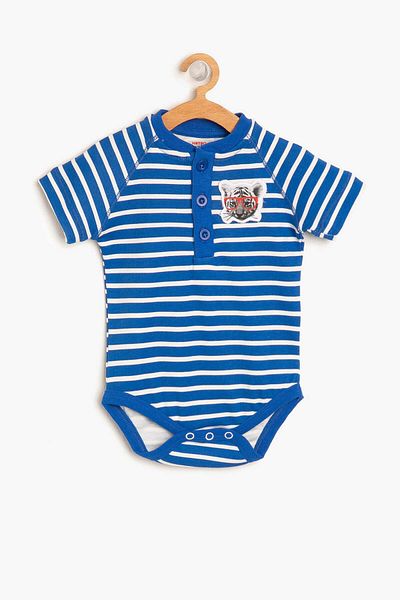 Koton Kék kisfiú rátéttel, részletes Snapback body