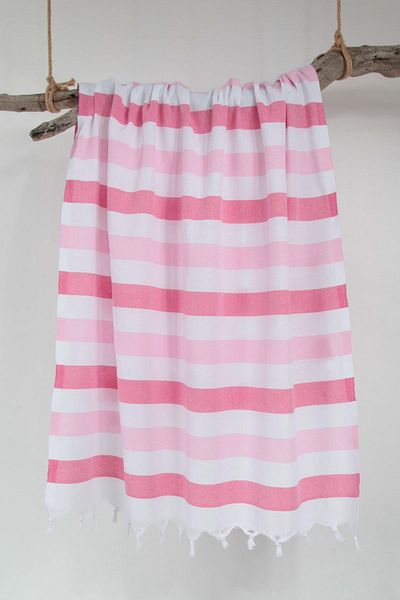 Bedinn Peshtemal Rainbow Pink-White Pst360