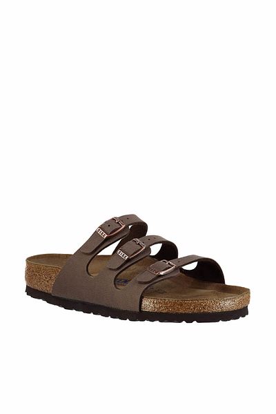 Birkenstock Brown Unisex Florıda Soft Footbed Slippers 53881
