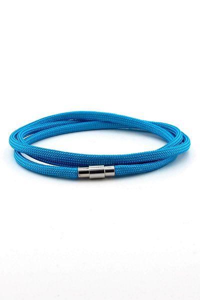 Solfera Men's Paracord Three-Row Blue Magnet Bracelet BT410
