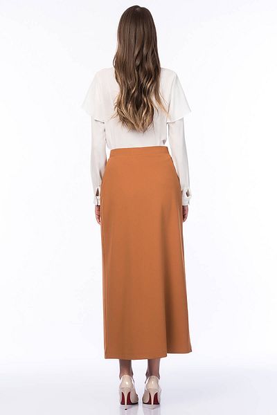 Kayra Brauner Damenrock KA-B6-12051-06