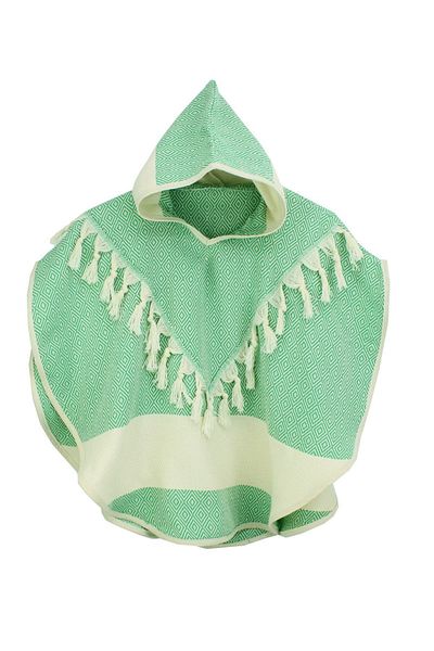 Bedinn Peshtemal Poncho Diamond Green