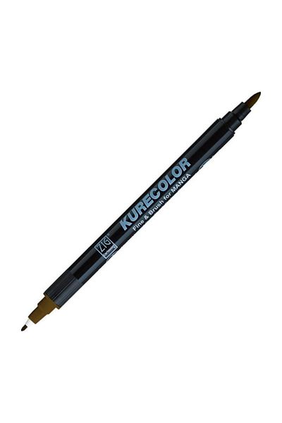 Zig Zıg Kurecolor Cartoonist Fine & Brush Marker Cnkc2200 Double Ended Manga and Graphic Marker No:764 Mid B