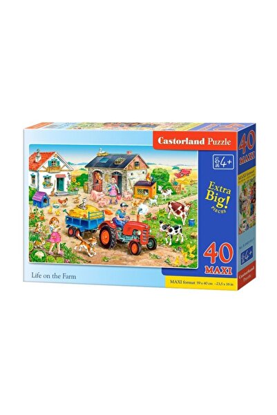 Castorland 40 Parça Çiftlikte Yaşam Maxi Çocuk Puzzle /