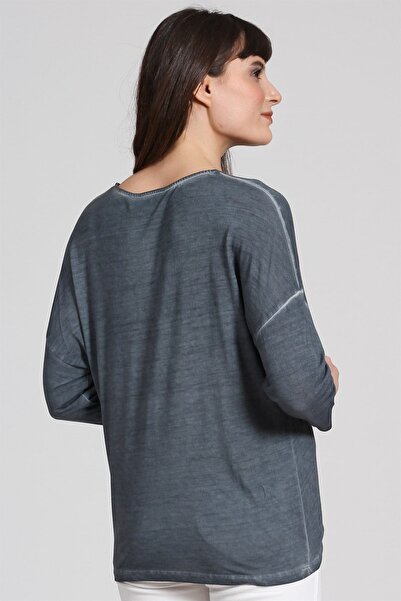 Seamoda Kadın Önü Düğümlü Sweat-Açıkpetrol PRA-236833-289635