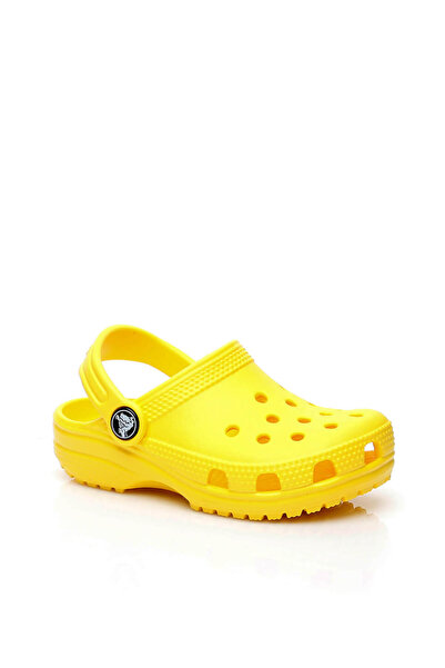 Crocs Papuci unisex pentru copii Classic Clog K galbeni 204536