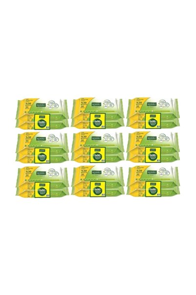 Komili 90 Sheets Wet Towel Wipes - Olive Oil Plastic Cover (18Pk*90)