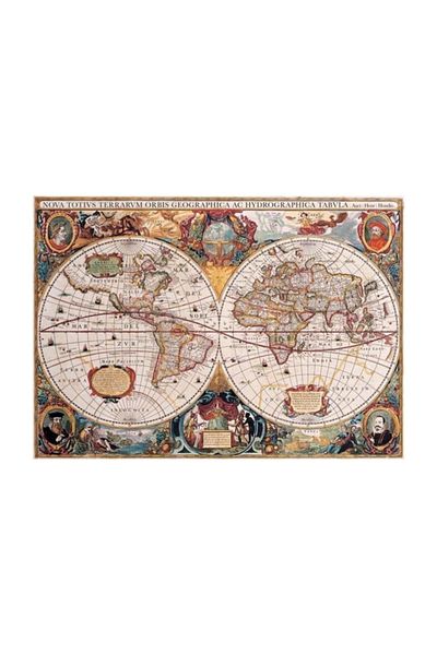 Gold Puzzle Gold Old World Map - 1000 Piece Puzzle