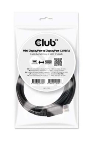 Club 3D Cablu Mini Display Port-DP 1.2 CAC-2163