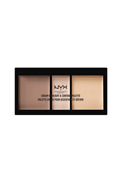NYX Professional Makeup باليت إضاءة وتحديد الملامح - باليت كريمي للهايلايت وا...
