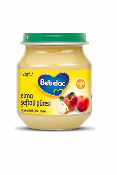 Bebelac Elma Şeftali Püresi Kavanoz Maması 125 gr