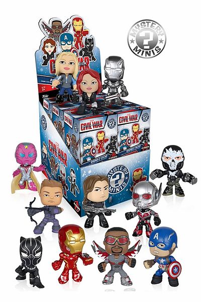Funko المنتقم الغامض مينيس كابتن أمريكا الحرب المدنية """سعر 1 قطعة""" عشوائي