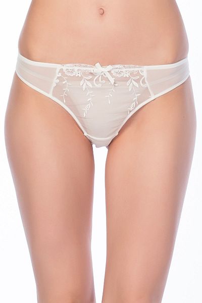 Kom Women's Ecru Bride String Panties 71BK20011EKRU