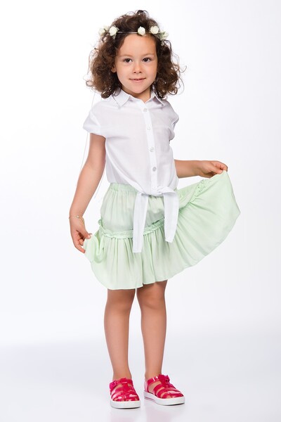 Pitti Girl's Mint Skirt 9233
