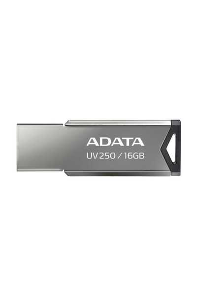 Adata UV250 USB Stick, 16GB, USB 2.0, Metallic Design, Black