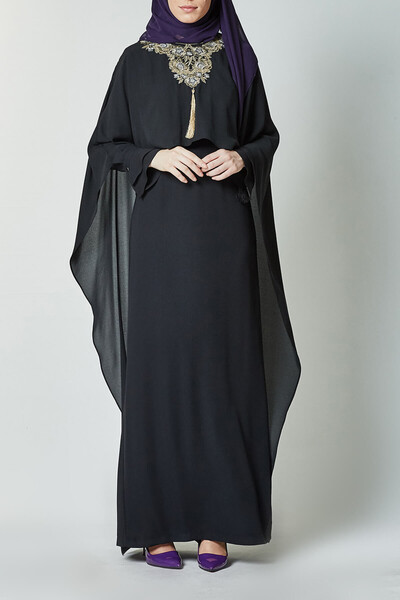 Kayra Women's Black Dress KA-B7-23079-12