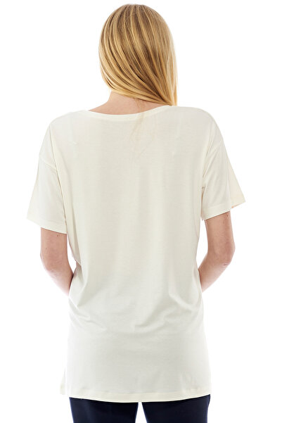 Motherway Ecru Maternity Pearl Blouse Bm415