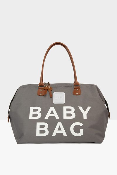 Bagmori Gray Baby Bag Printed Baby Care Bag