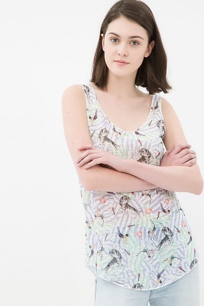 Koton Tricot de corp cu model alb pentru femei 6YAL31700JK
