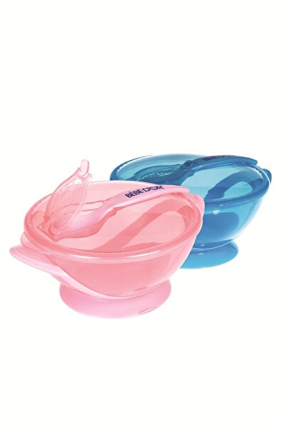 Bebedor Pembe Vakumlu Tabak Ve Kaşık Seti 8690683085573P