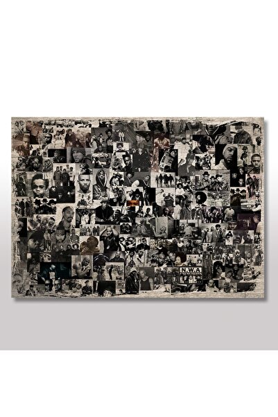 Cakatablo 35cmX50cm Ahşap Tablo Hip Hop Star Resimleri