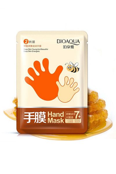 Bioaqua قفازات مانيكير لإصلاح اليدين بالعسل 35 جرام - زوج واحد