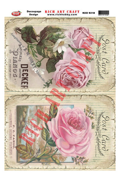 Rich Dekupaj Kağıdı 33x48cm - N:9318 140484