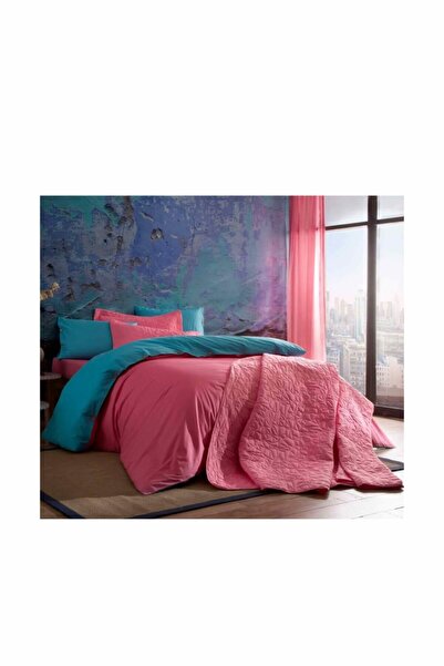 Taç Colorful Tek Kişilik Nevresim Takımı - Pembe