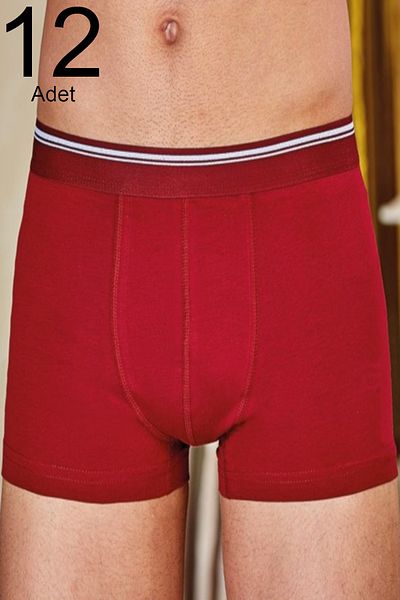 Berrak Ανδρικό Claret Red 12 Pack Lycra Boxer