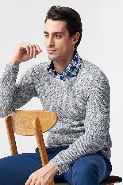 Mcr سترة رمادية للرجال - MCR11143GRI