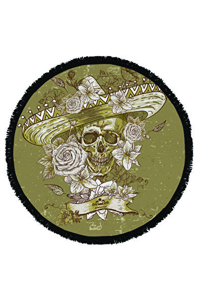 ECEMRE Στρογγυλή πετσέτα παραλίας