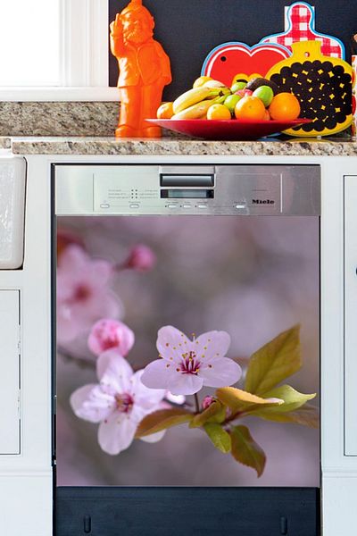 Tilki Dünyası Flowers on the Branch Dishwasher Door Sticker BLSK000052