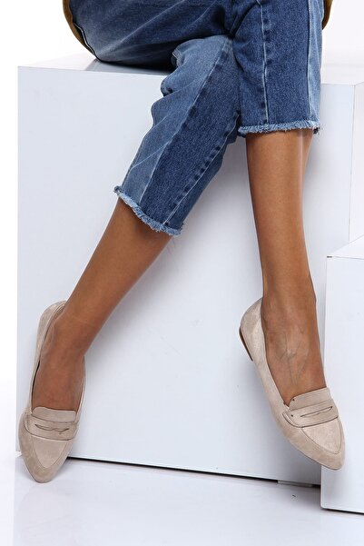 Shoes Time Bej Kadın Babet 19Y 140