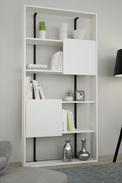 DECORMET Calba Kitaplık Beyaz / Beyaz