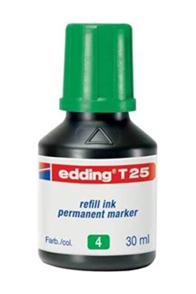 Edding Marker permanent T25 Mürekkebi 30 ml. YEŞİL